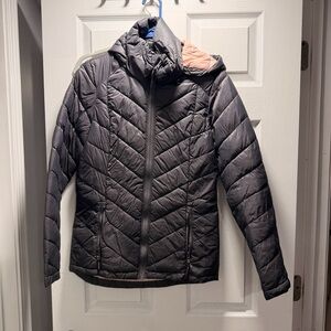 Fat Face Black and Tan Quilted Jacket